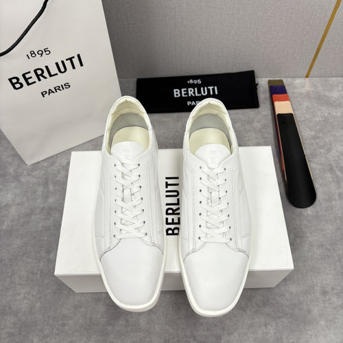 Berluti Stellar Scritto Leather Casual Shoes