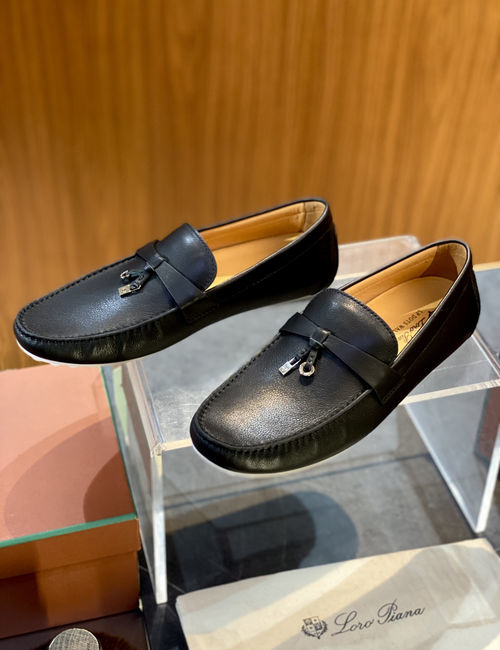 Loro Piana LP Dot Sole Walk Loafers Water-repellent Suede Upper