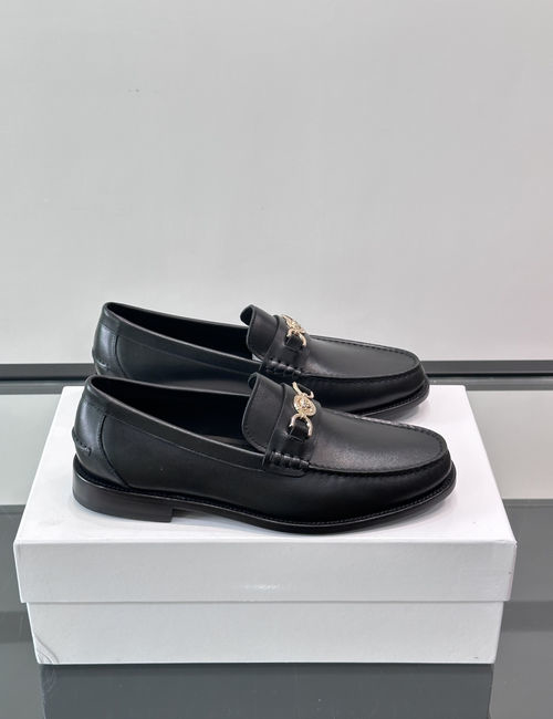Versace Classic Business Dress Shoes With Cowhide Upper