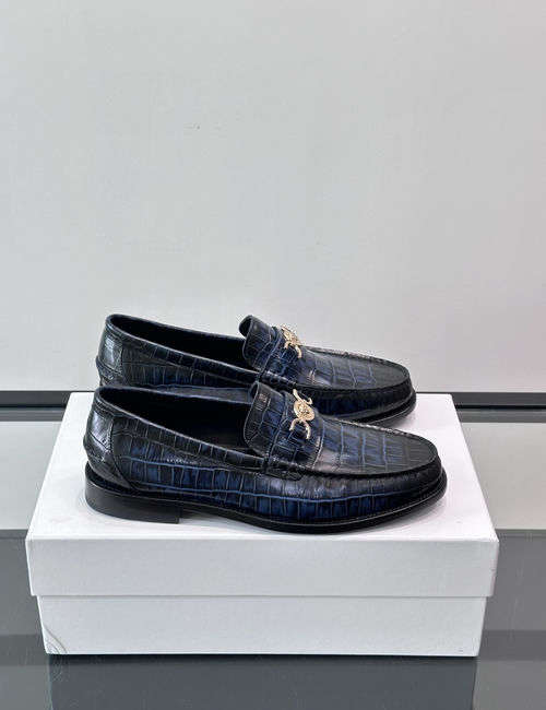 Versace Classic Business Dress Shoes With Cowhide Upper