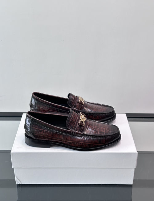Versace Classic Business Dress Shoes With Cowhide Upper