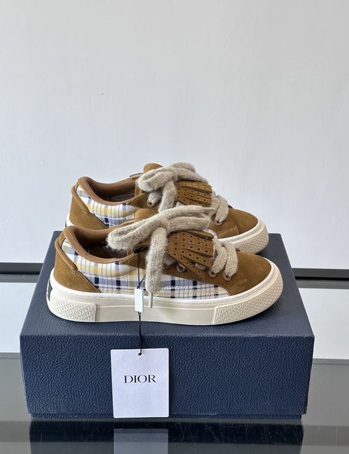 Christian Dior CD B33 Oblique Printed Leather Sneakers