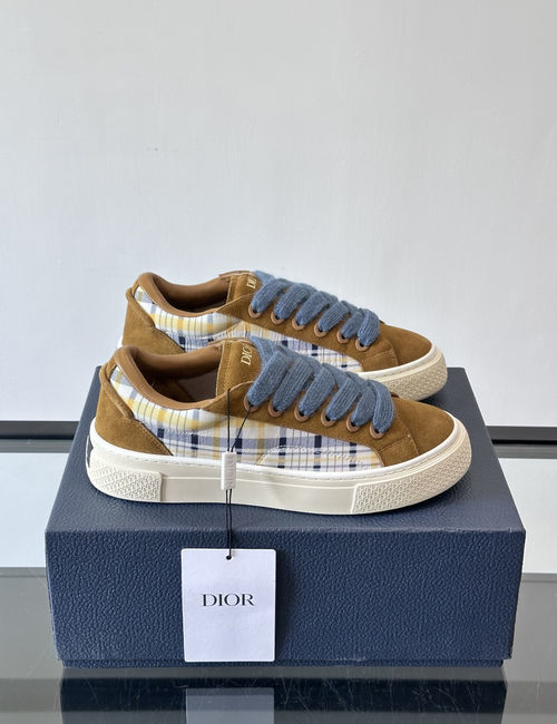 Christian Dior CD B33 Oblique Printed Leather Sneakers