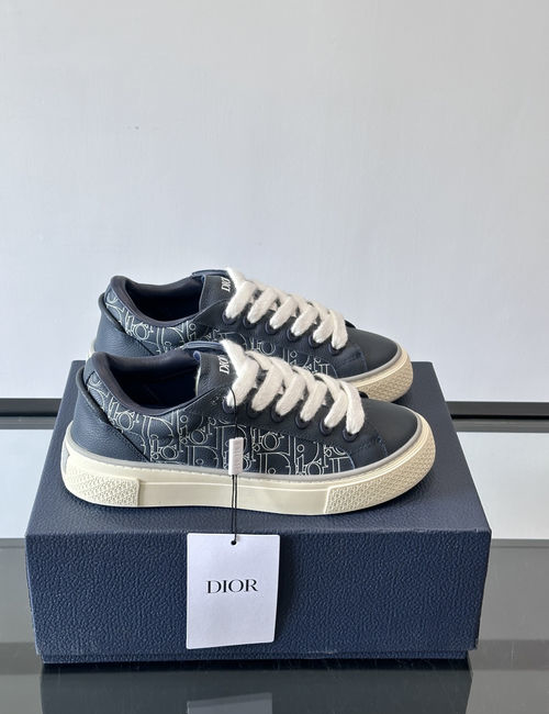 Christian Dior CD B33 Oblique Printed Leather Sneakers