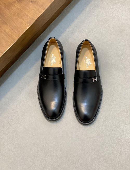 Hermes GAME Slip-on Loafers Matte Suede calfskin