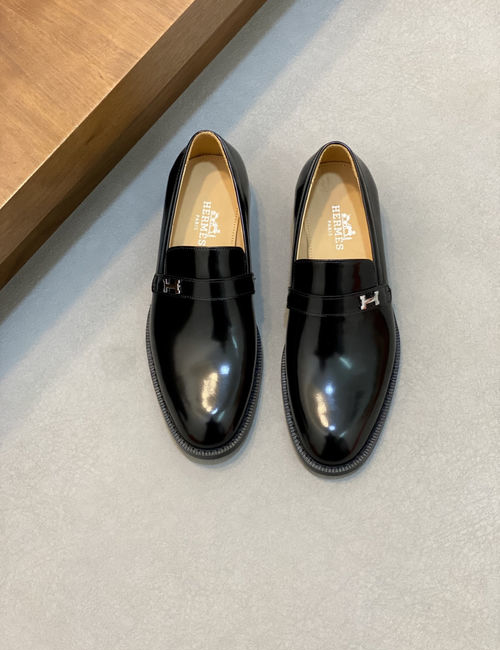 Hermes GAME Slip-on Loafers Matte Suede calfskin