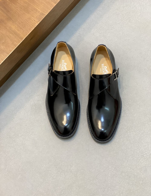 Hermes GAME Slip-on Loafers Matte Suede calfskin