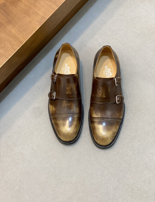 Hermes GAME Slip-on Loafers Matte Suede calfskin