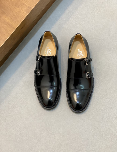 Hermes GAME Slip-on Loafers Matte Suede calfskin