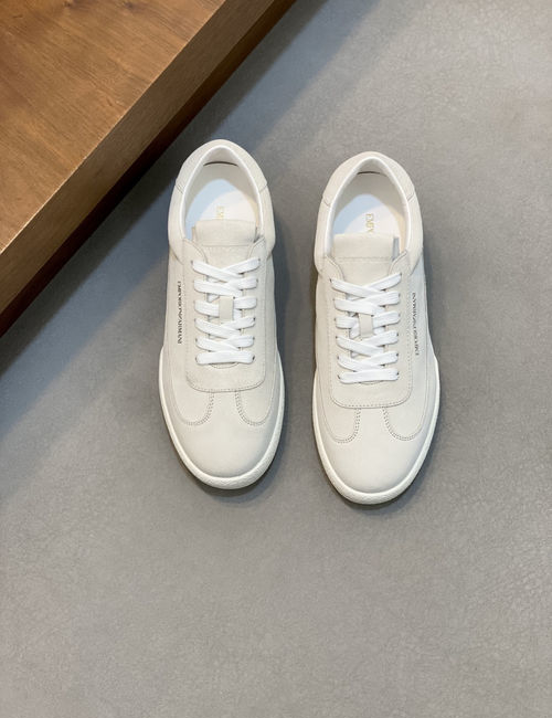 Armani Calfskin Upper Comfortable Casual Sneakers