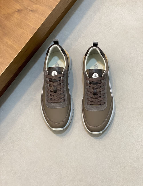 Brunello Cucinelli BC Leather Upper Breathable Comfortable Shoes