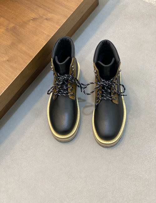 Moncler Leather Casual Sneakers With Rubber Soles