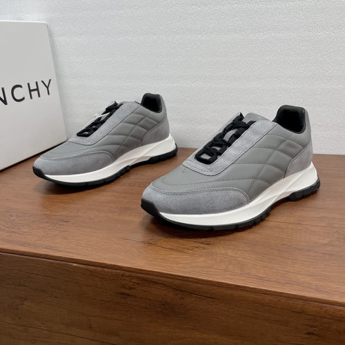Givenchy Gray Trainers Leather Sneakers With Rubber Sole