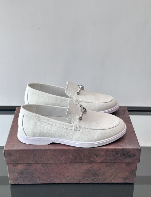 Stefano Ricci Soft Leather Loafers With Pendant Buckle