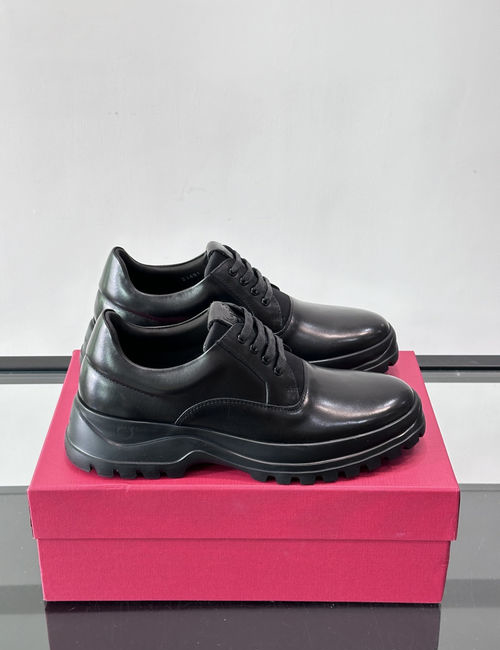 Ferragamo Formal Casual Leather Shoes Non-slip Sole