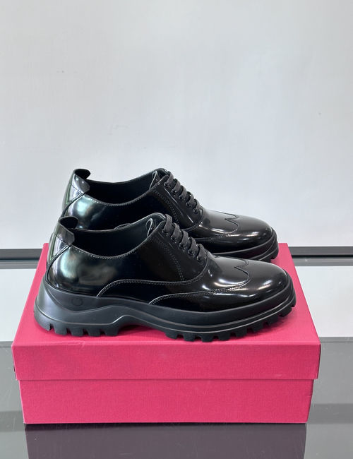 Ferragamo Genuine Leather Dress Shoes With Non-slip Soles