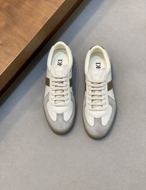 Christian Dior CD Oblique Jacquard Casual Sneakers With Suede Trim