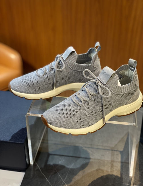 Christian Dior CD B80 Lounge Shoes: Knit Fabric Design