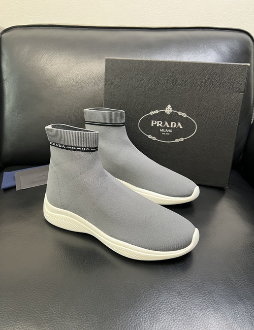 Prada Breathable Flying Knit Casual Shoes