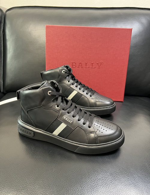 Bally High-top Premium Leather Casual Shoes