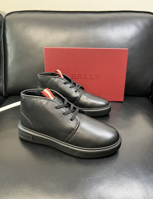 Bally High-top Premium Leather Casual Shoes