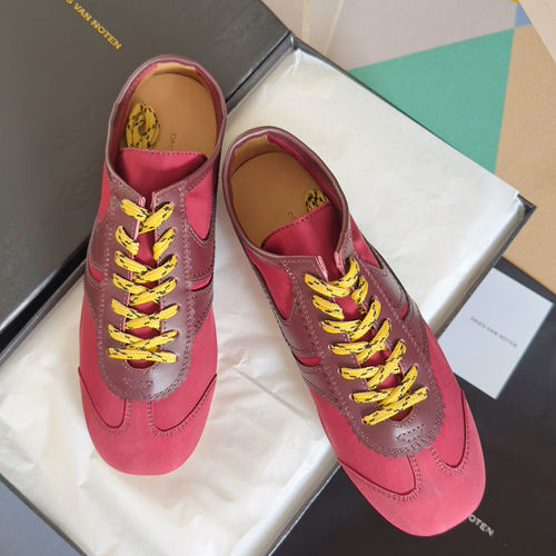 Dries Van Noten DVN Retro Suede Paneled Sneakers