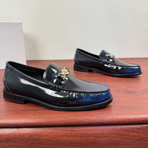 Versace Genuine Leather Gradient Loafers