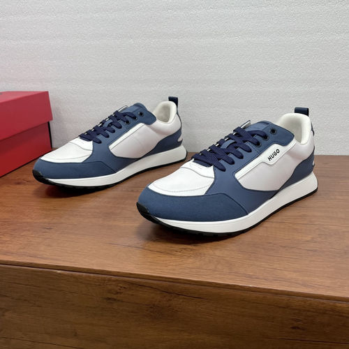Hugo Boss Stitched Upper Sneakers With Rubber Sole