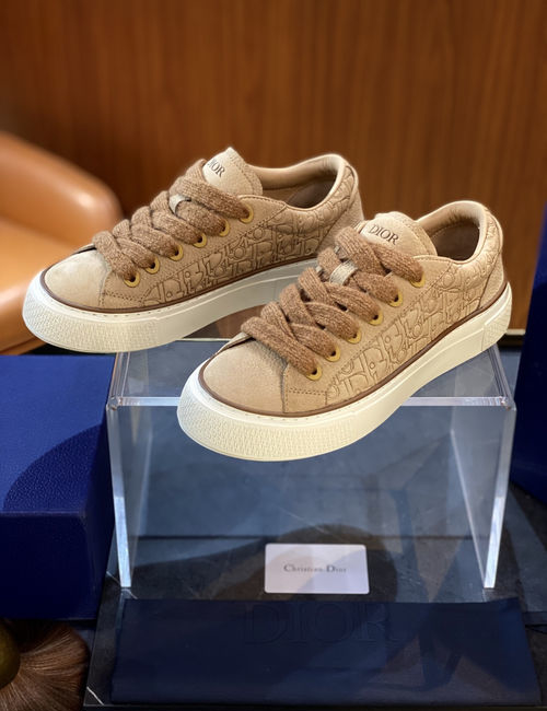 Christian Dior CD B33 Spin Tennis Shoes Cow Leather