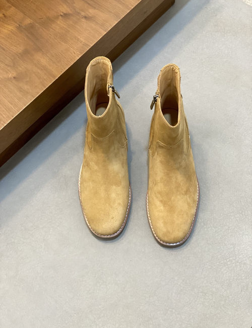 Brunello Cucinelli BC Suede Leather Chelsea Ankle Boots