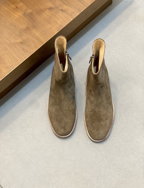 Brunello Cucinelli BC Suede Leather Chelsea Ankle Boots