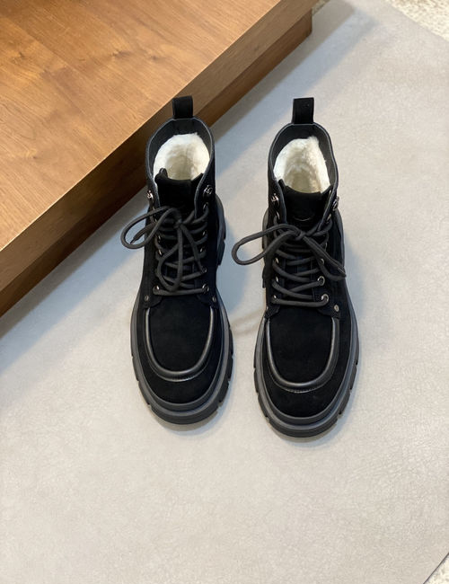 Moncler High-top Suede Leather Hiking Boots