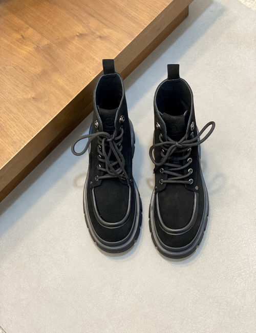 Moncler High-top Suede Leather Hiking Boots