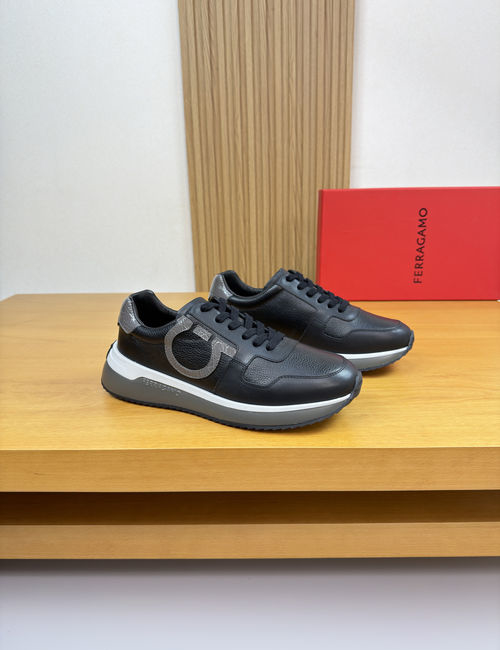Ferragamo Casual Sneakers With Nappa Cowhide Upper