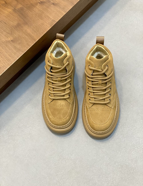 UGG Lace-up Thick-soled Sneakers With Sheepskin Lining