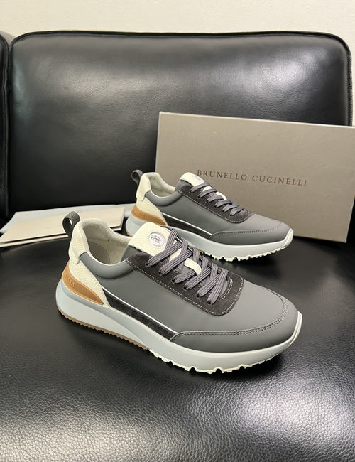 Brunello Cucinelli BC Premium Leather Craft Comfortable Shoes
