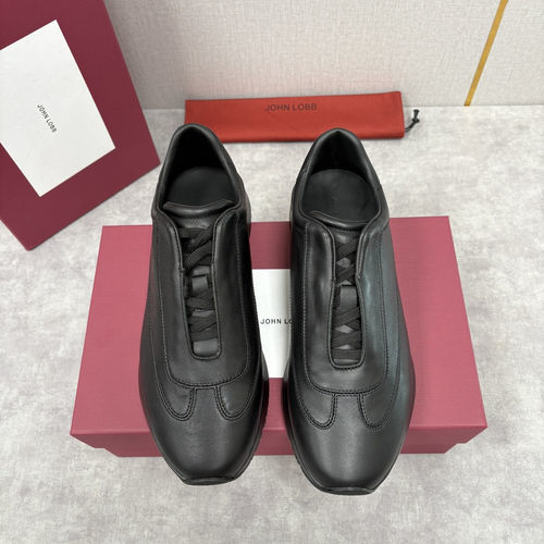 John Lobb Calfskin Casual Sneakers Comfortable Versatile