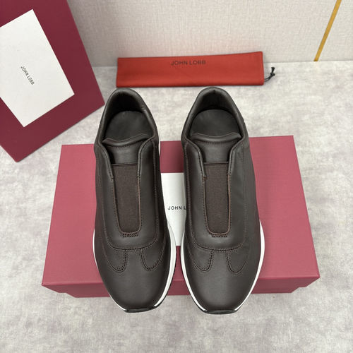 John Lobb Pace Slip-on Casual Leather Shoes