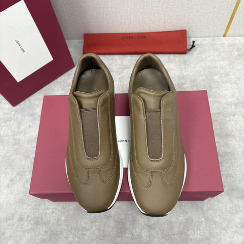 John Lobb Pace Slip-on Casual Leather Shoes