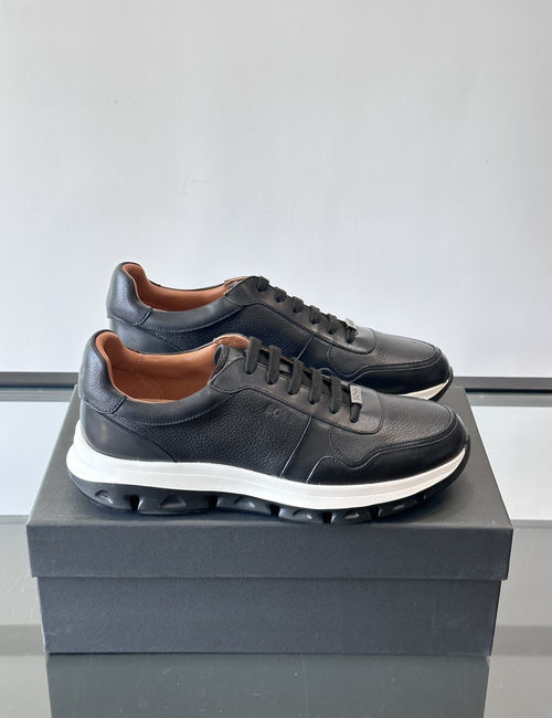 Hugo Boss Cow Leather Casual Sneakers With Eva Sole