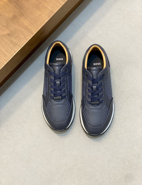 Hugo Boss Suede Leather Low-top Casual Sneakers