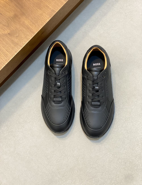Hugo Boss Suede Leather Low-top Casual Sneakers