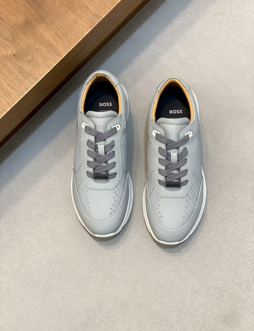 Hugo Boss Suede Leather Low-top Casual Sneakers