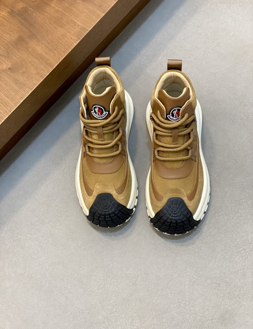 Moncler Sneakers With Breathable Stitched Upper