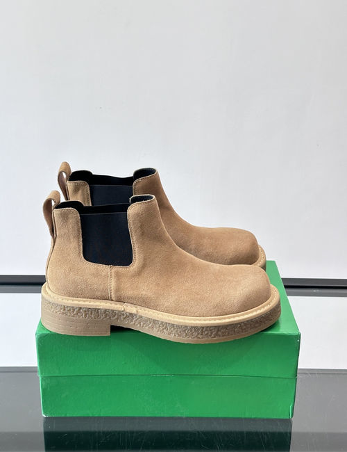 Bottega Veneta BV Haddock Chelsea Boots Suede Leather Non-slip Sole