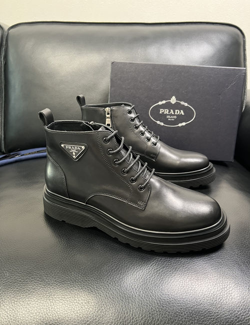Prada High-Top Boots Premium Quality Fabric
