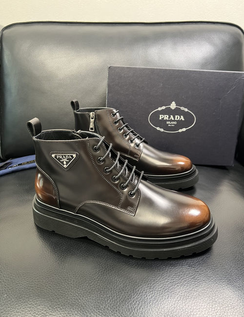 Prada High-Top Boots Premium Quality Fabric