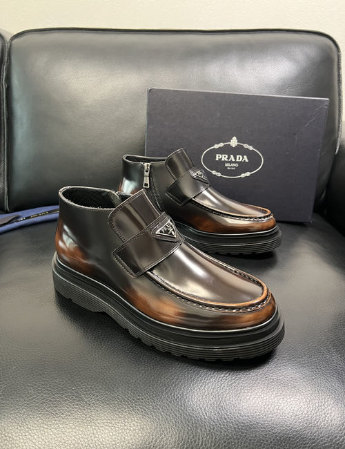 Prada High-Top Boots Premium Quality Fabric