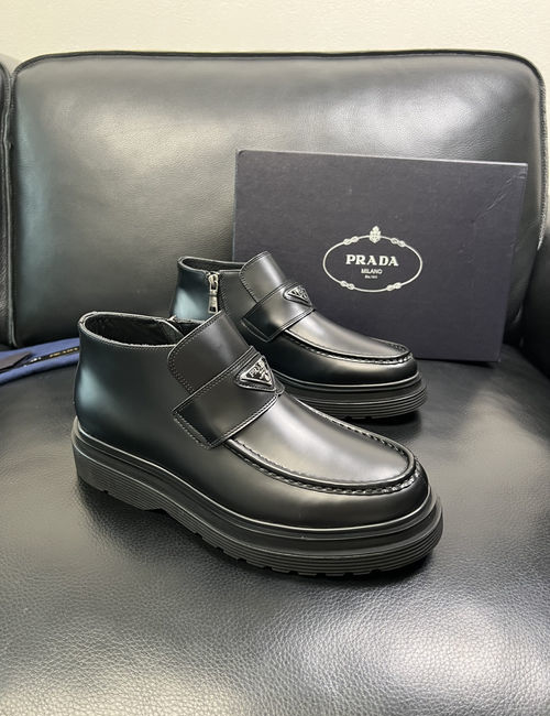 Prada High-Top Boots Premium Quality Fabric