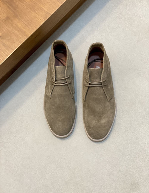 Loro Piana LP Suede Leather Chelsea Ankle Boots
